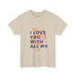 All My Heart Anatomical Art Unisex Heavy Cotton Tee