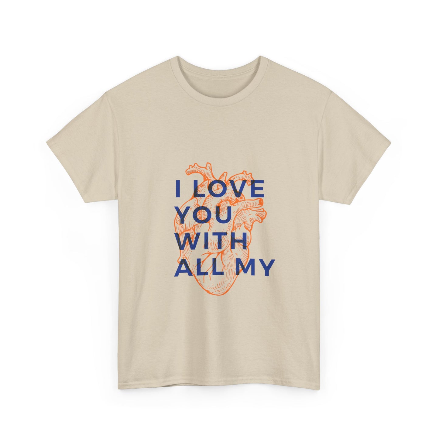 All My Heart Anatomical Art Unisex Heavy Cotton Tee
