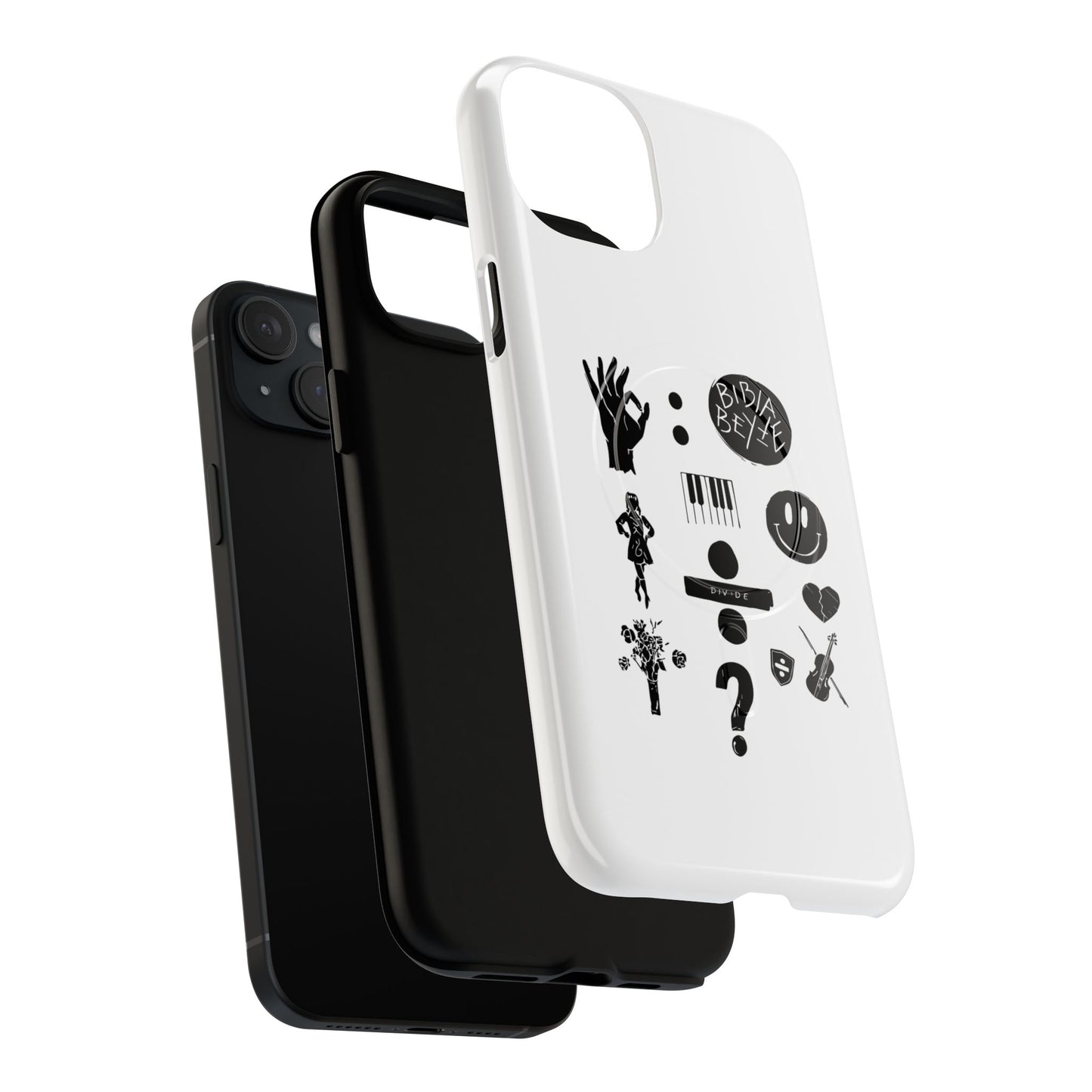 Ocean Wave with Heart Outline Tough Magnetic case
