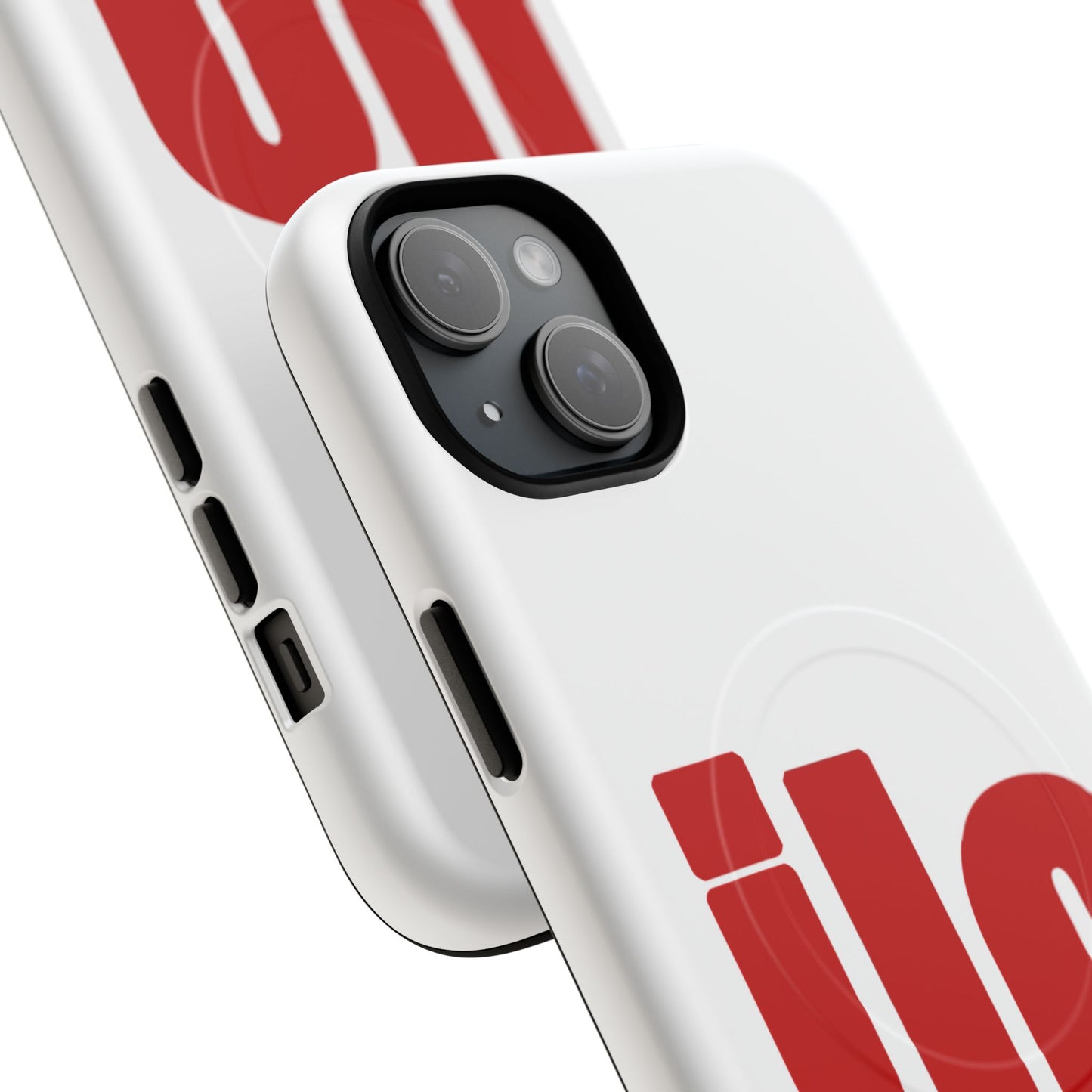 ILO Bold Red Block Tough Magnetic Case