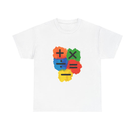 Orange Equals Symbol Unisex Heavy Cotton Tee