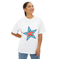 Power of Positivity Star Unisex Oversized Boxy Tee