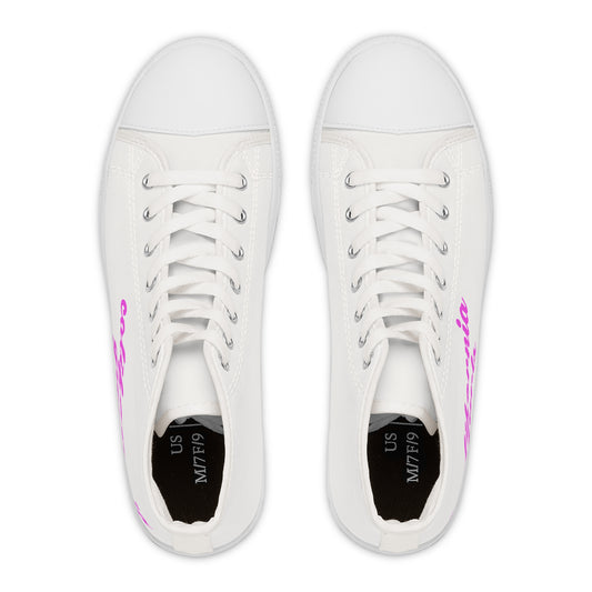 California Script – Women's High Top Top Sneakers