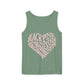 Born Pink Heart Typography – Dyed Tank Top