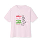 White Paw Print Oversized Boxy Tee