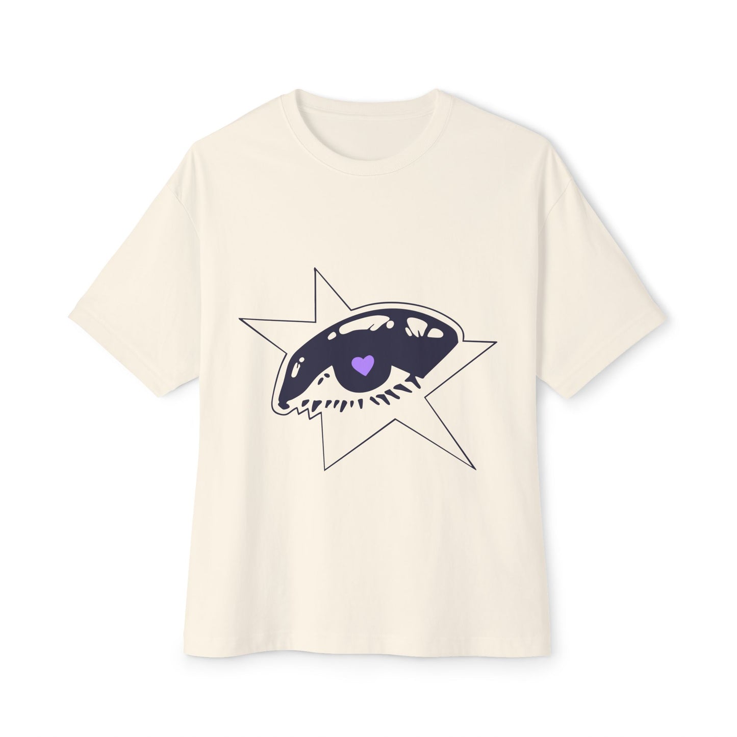 Purple Starry Eye-Oversized Tee
