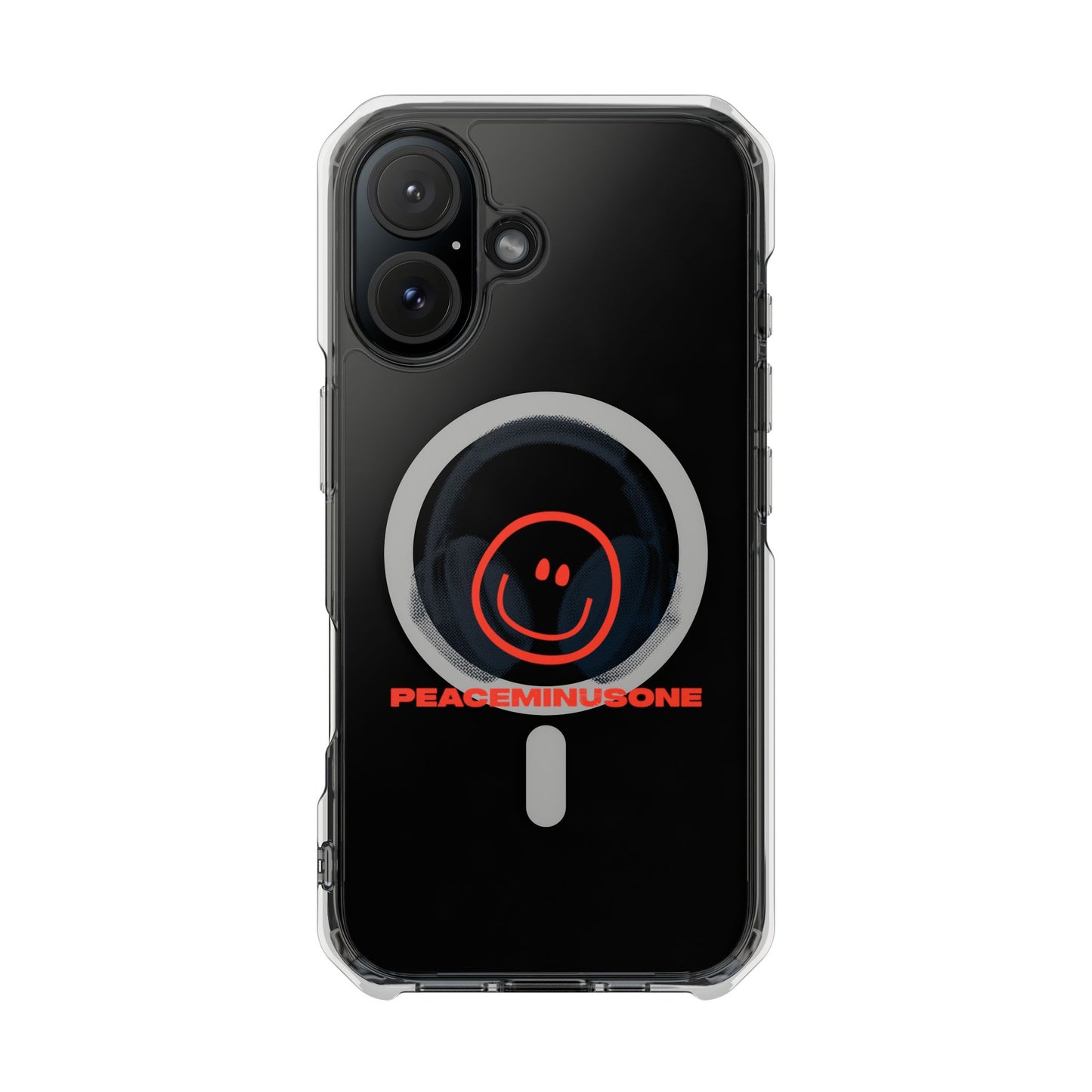 Smiley Beats Graphic Magnetic Clear Impact Case