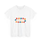 Retro Floral Groove Unisex Heavy cotton tee