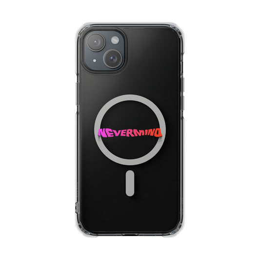 Wavy Groovy Typography Magnetic Clear Impact case