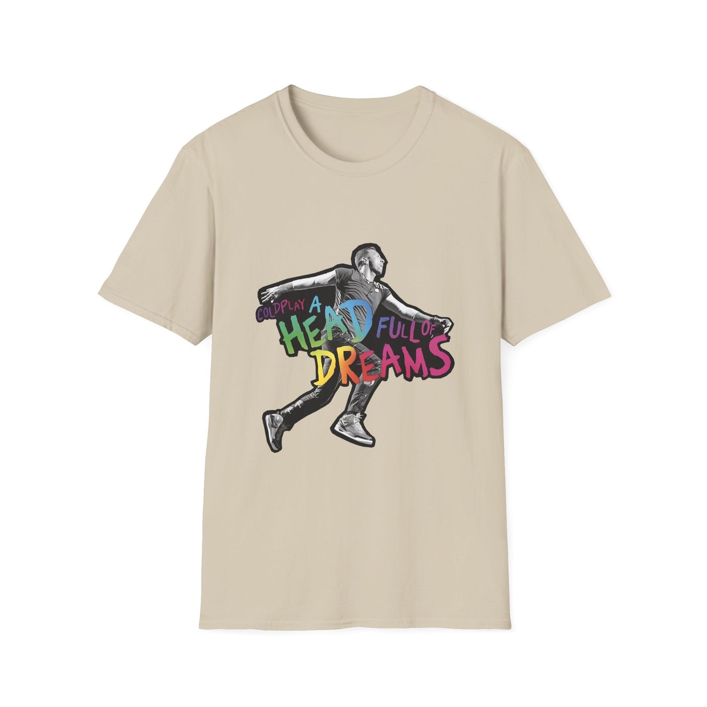 Unisex Softstyle T-Shirt Inspired by Coldplay A Head Full of Dreams Chris