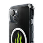 Green Flame Icon Magnetic Clear Impact Case