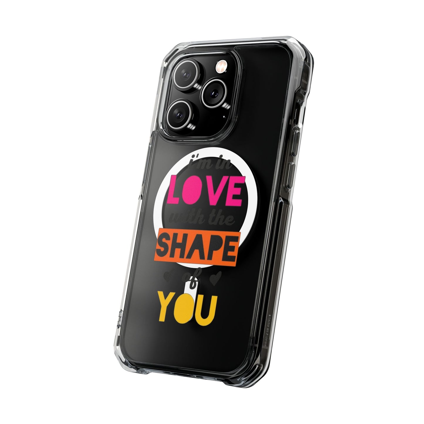 Orange Divide Symbol Magnetic Clear Impact Case