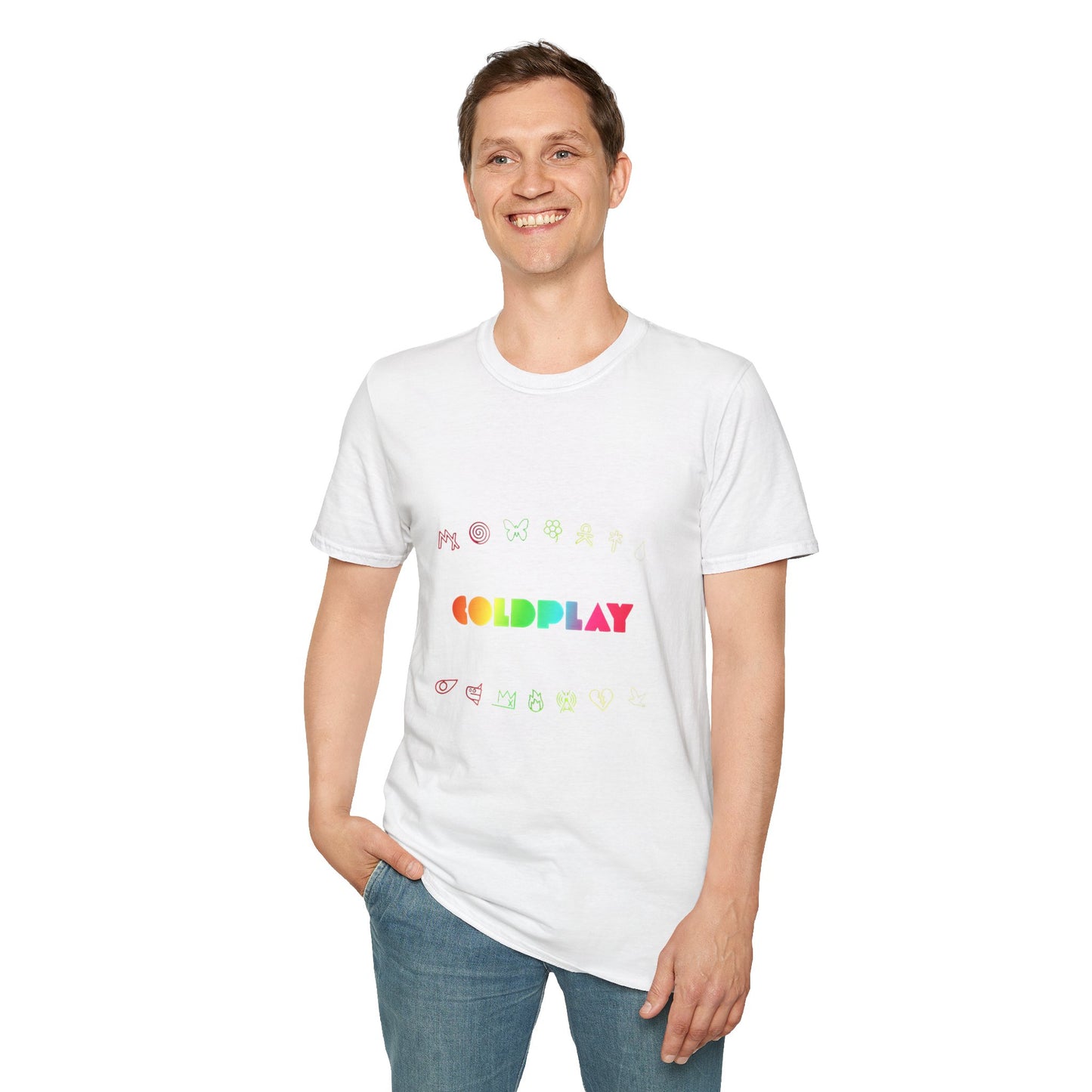 Unisex Softstyle T-Shirt Inspired by Coldplay’s Signage