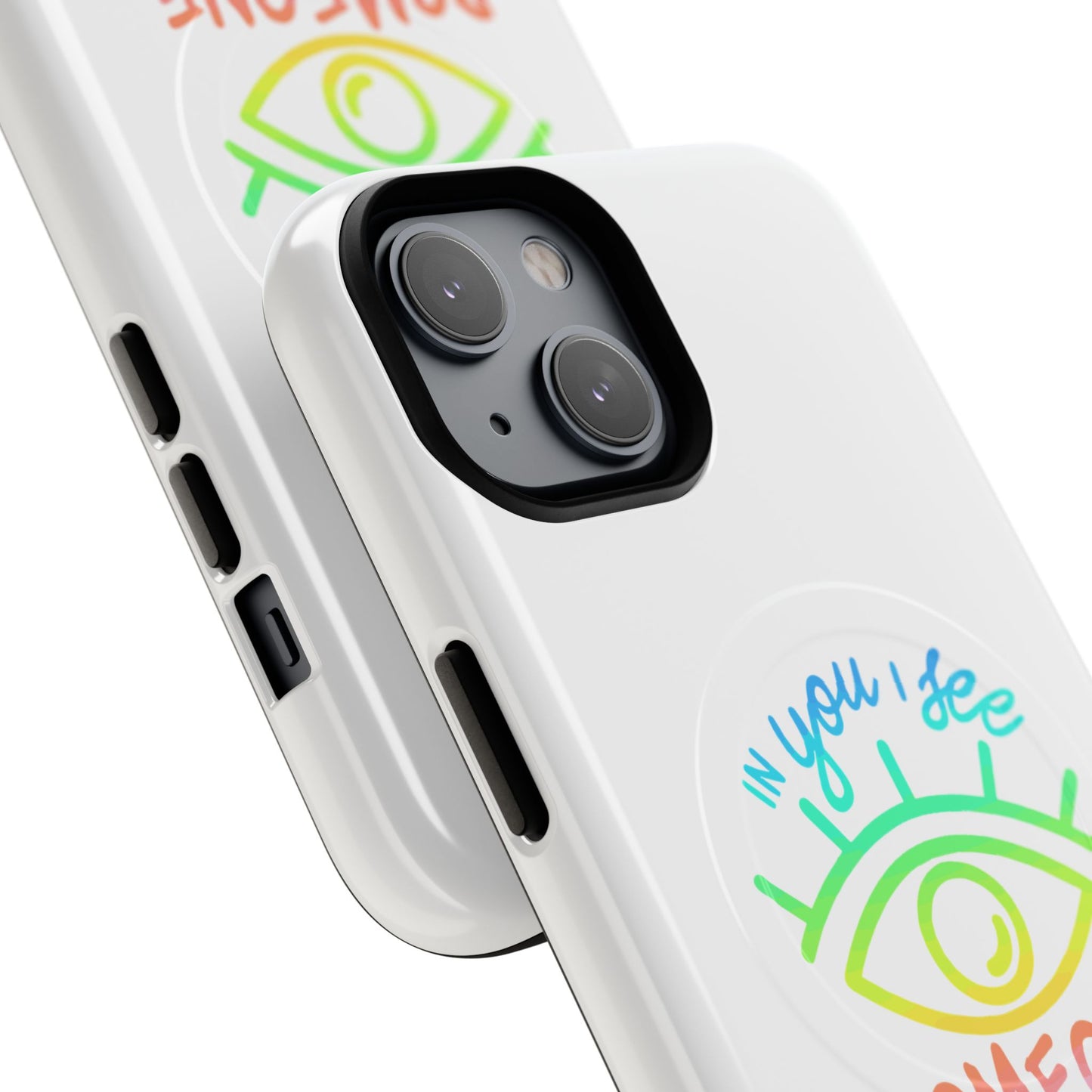 Vibrant Eye and Text Tough Magnetic Case
