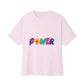 Retro Flower Power Color Pop Unisex Oversized Boxy Tee