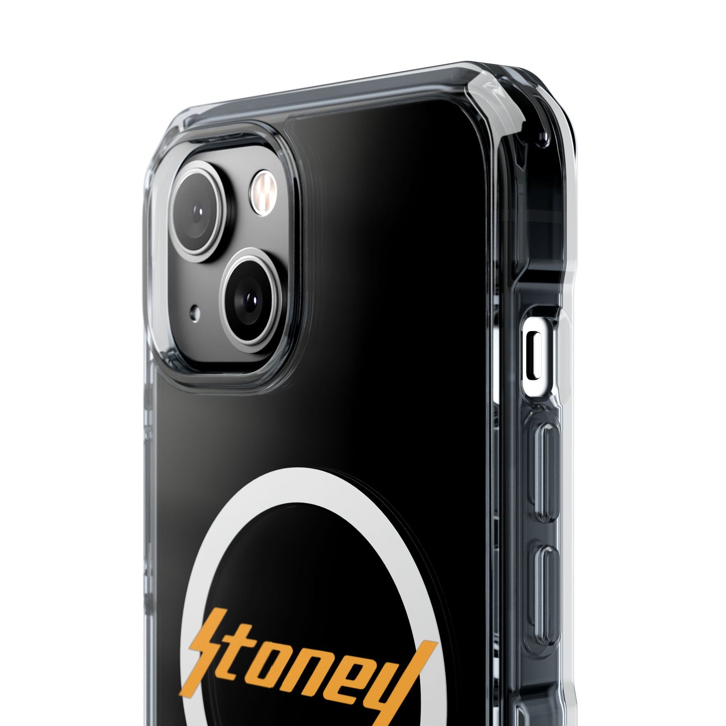 Orange Lightning Text Logo Magnetic Impact Case