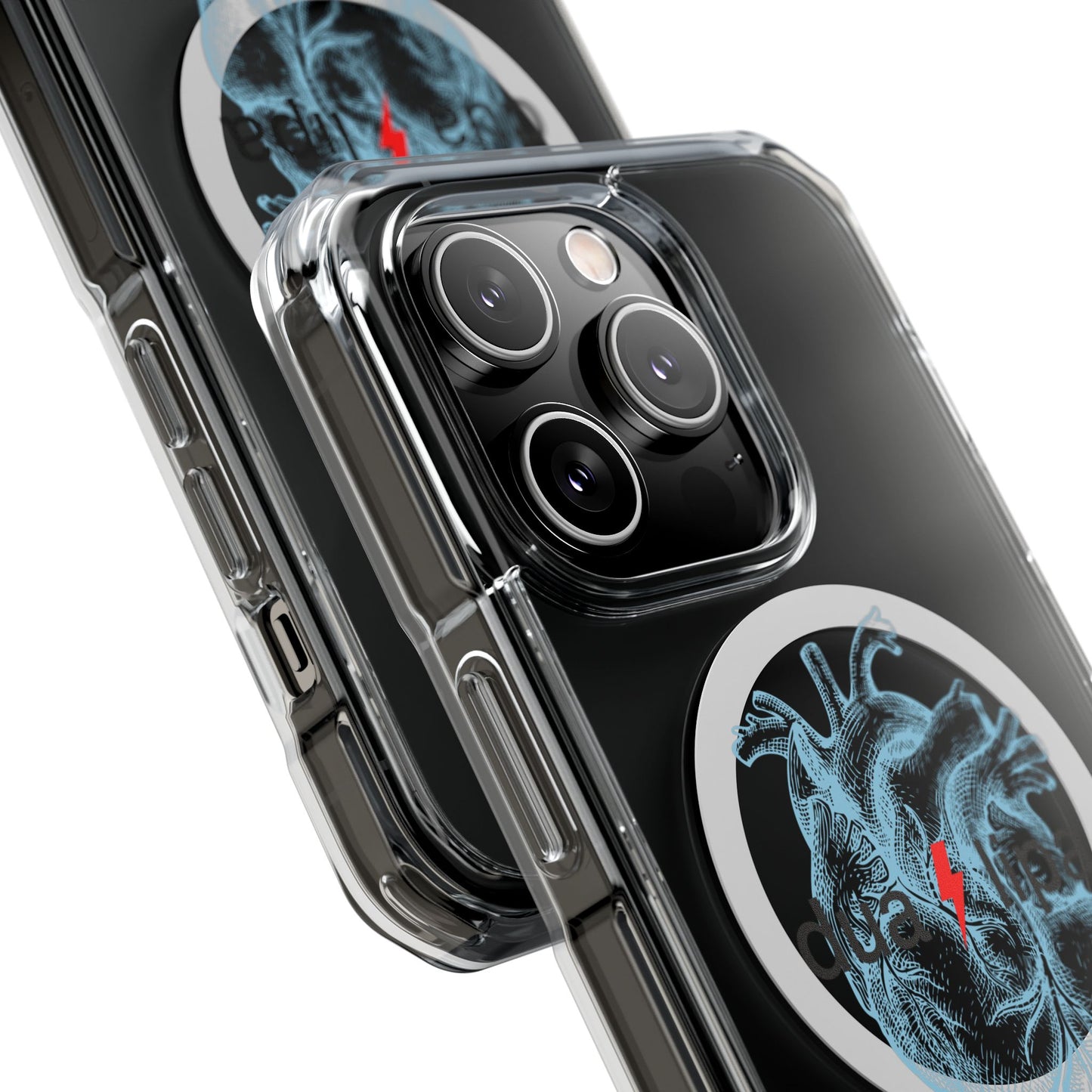 Electro Heart Illustration Magnetic Clear Impact case