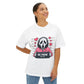 Oversized boxy Tee – Snazzy Be mine Edition