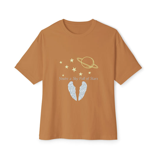 Starry Sky Wings Unisex Oversized Boxy Tee