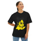 Neon Mood Portrait Unisex Oversized Tee