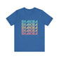 Retro Pop Lines Unisex jersey short sleeve tee