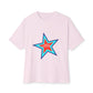 Power of Positivity Star Unisex Oversized Boxy Tee