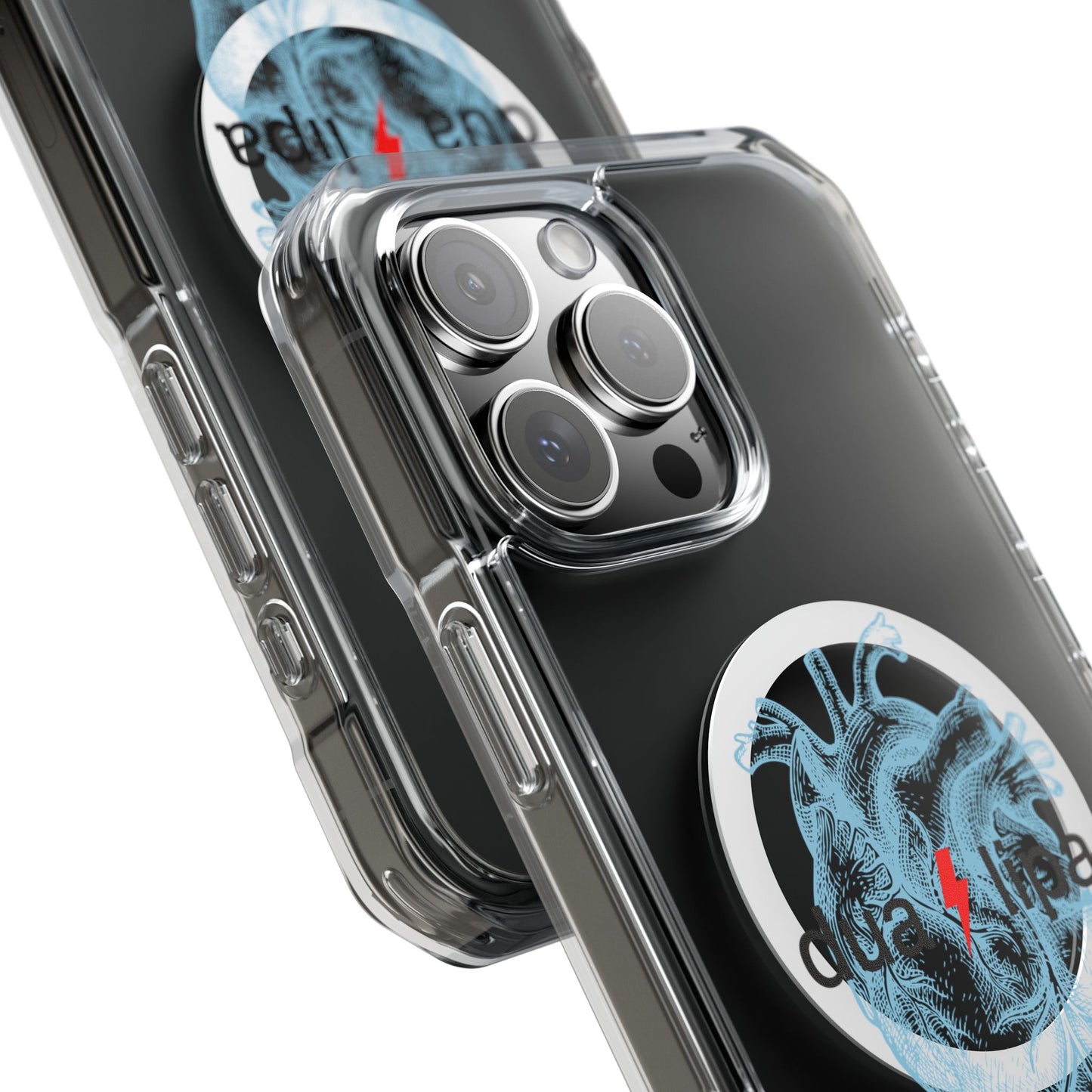 Electro Heart Illustration Magnetic Clear Impact case