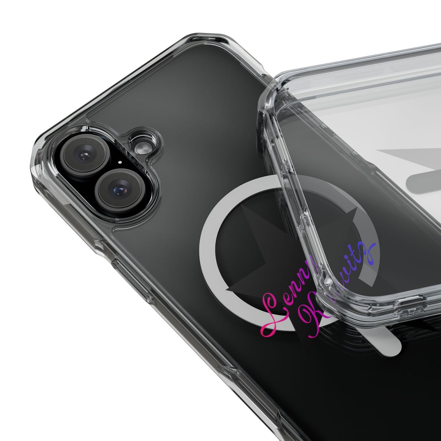 Retro Groove Script Magnetic clear Impact case
