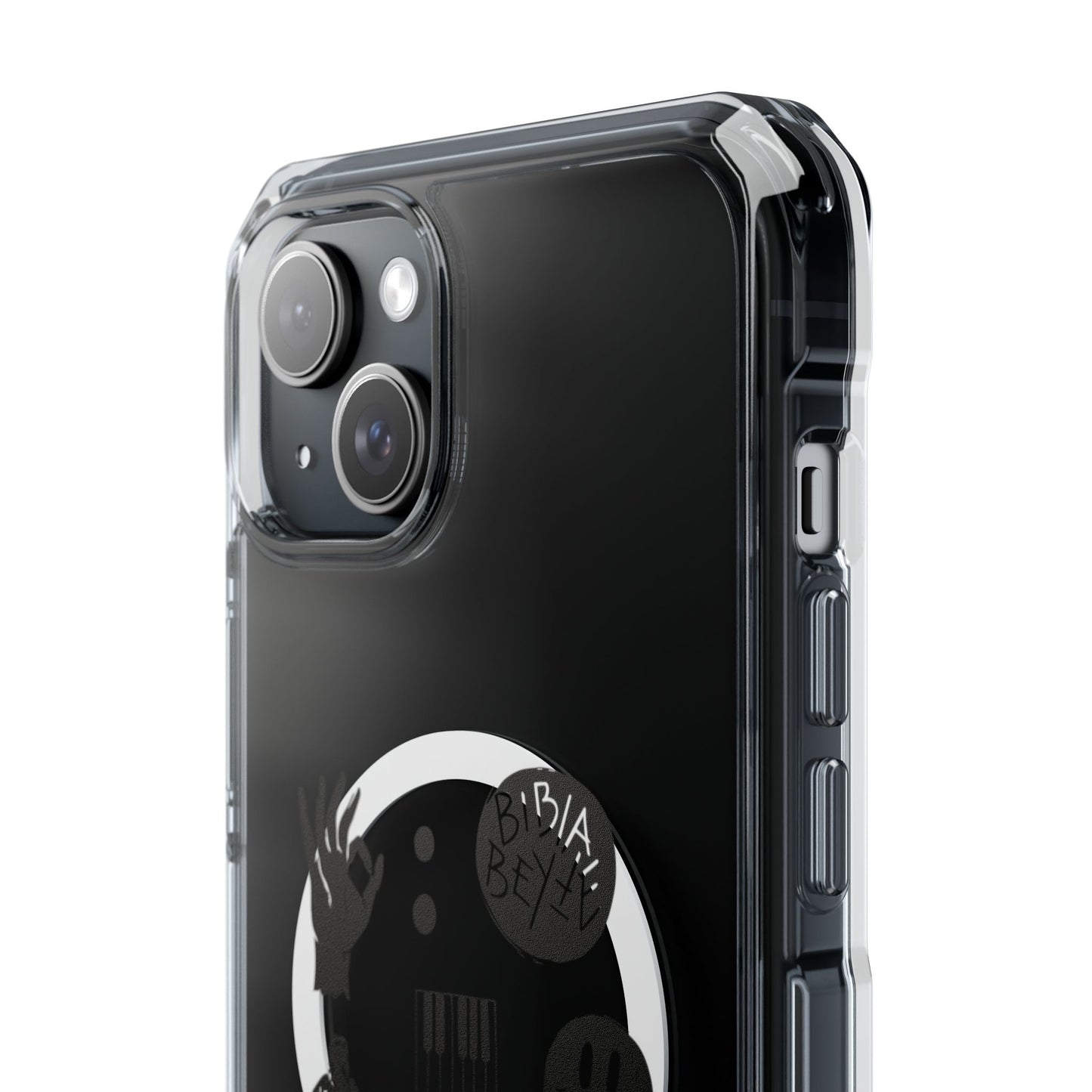 Ocean Wave with Heart Outline Magnetic Clear Impact Case