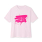 Electric Graffiti Drip Unisex Oversized Boxy tee