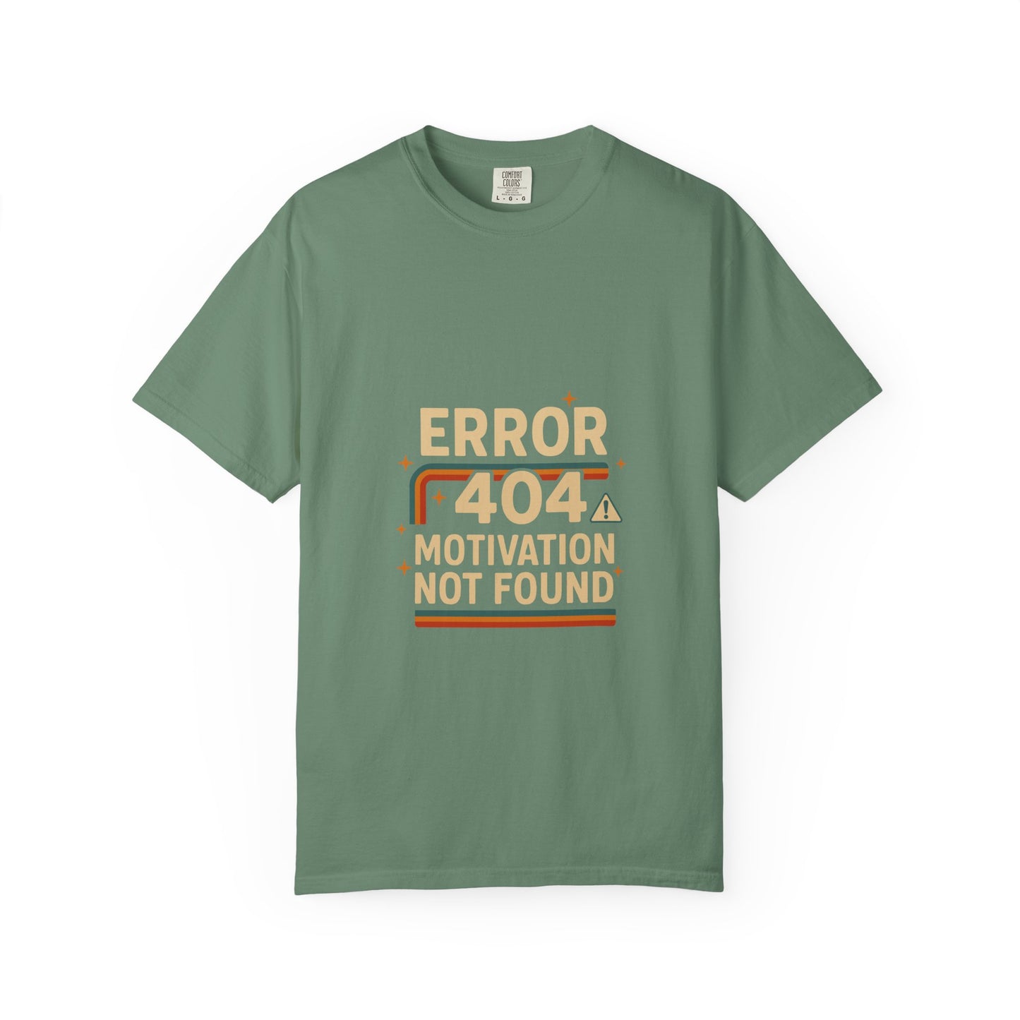 Unisex Garment-Dyed T-shirt – Snazzy Error 404 Edition