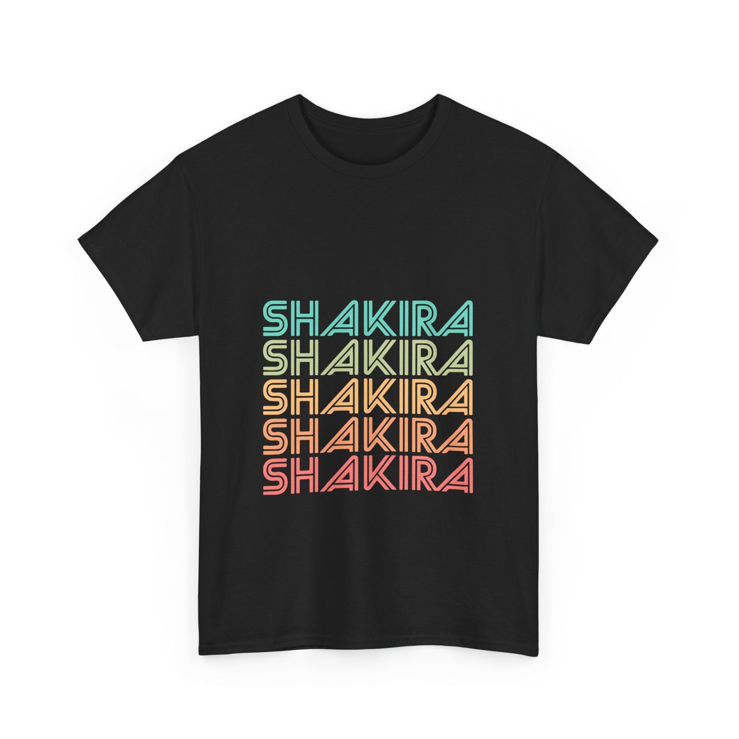 Retro Pop Lines Unisex Heavy cotton tee