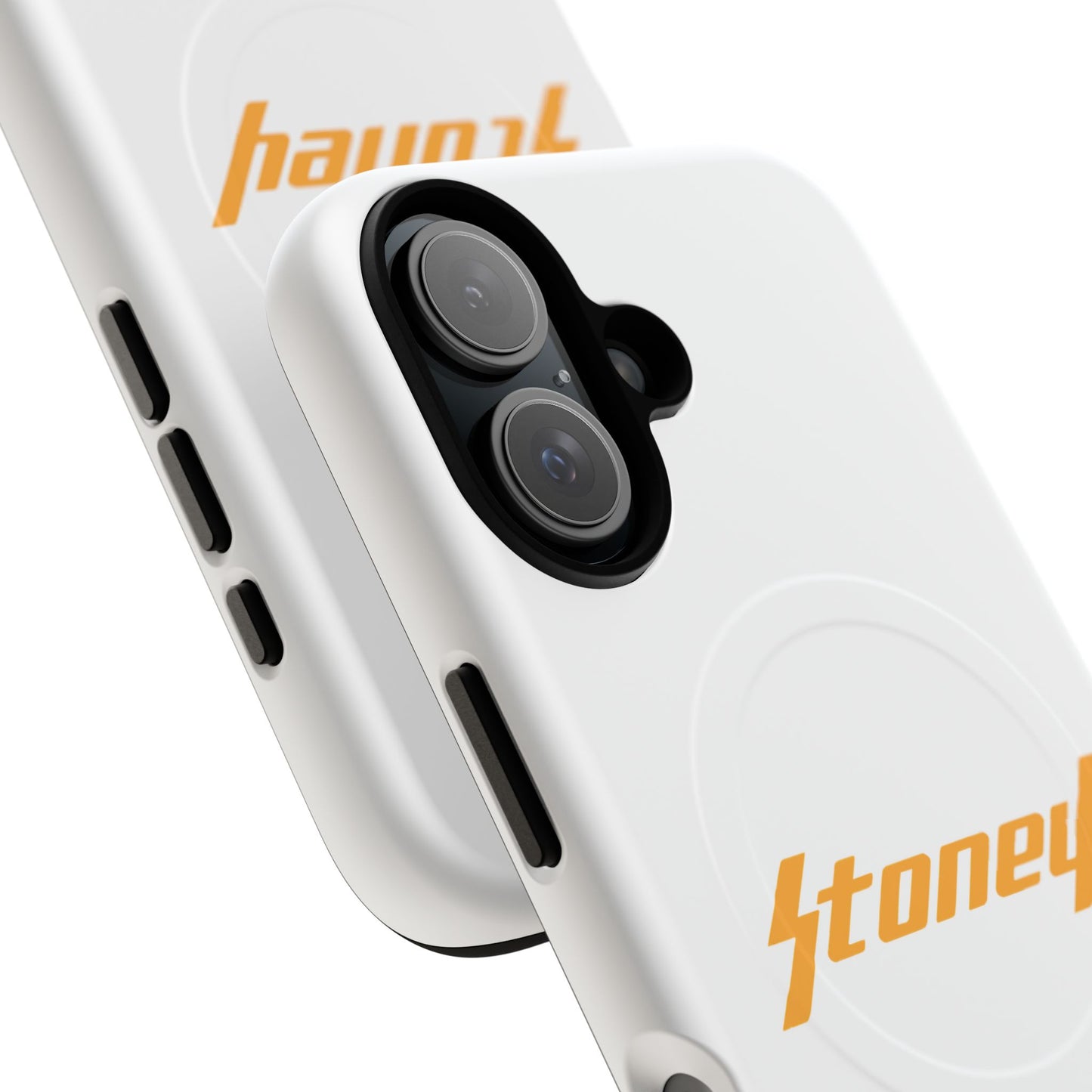 Orange Lightning Text Logo Tough Magnetic Case
