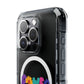 Retro Flower Power Color Pop Magnetic Clear Impact Case