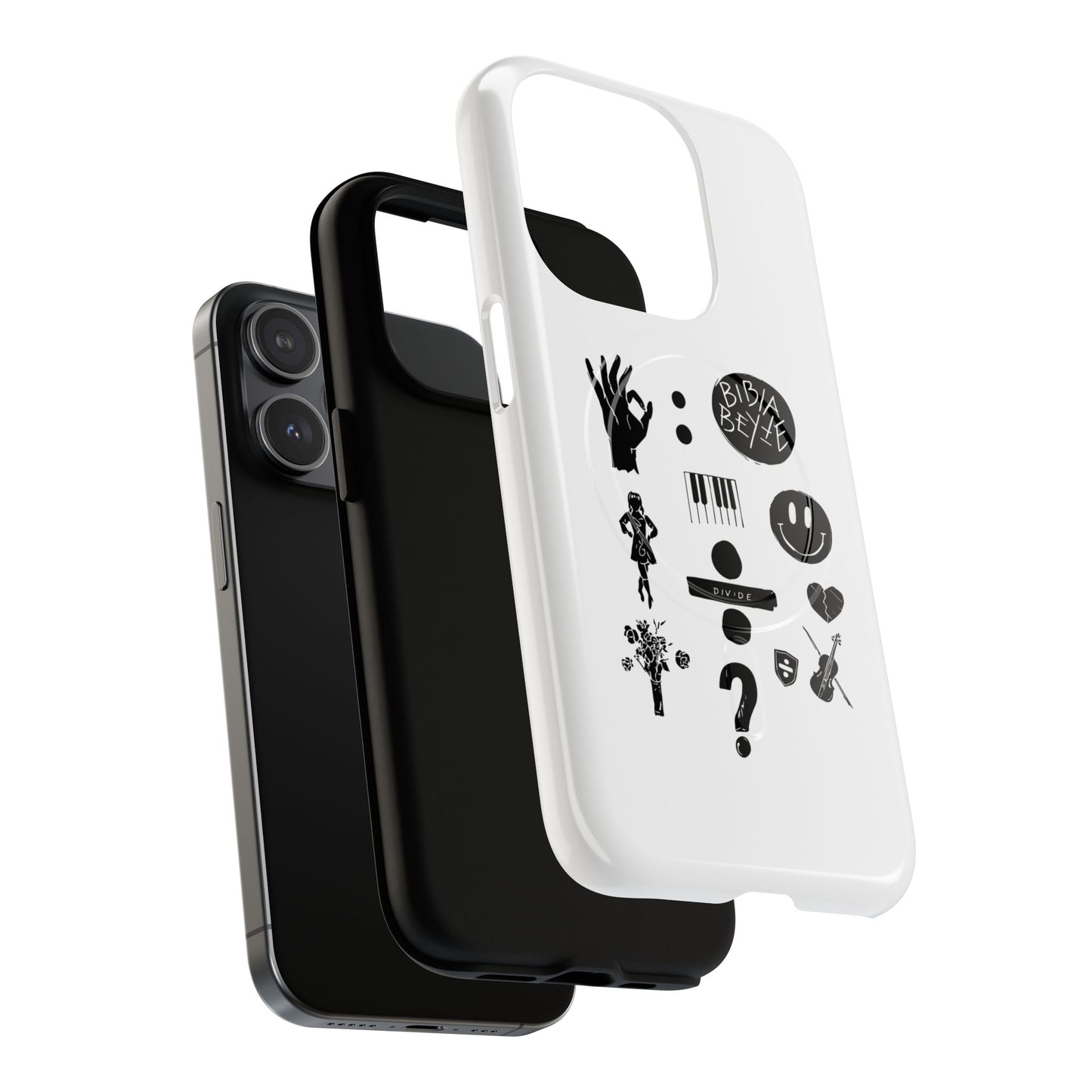 Ocean Wave with Heart Outline Tough Magnetic case