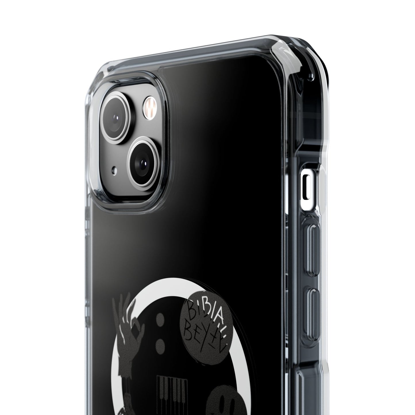 Ocean Wave with Heart Outline Magnetic Clear Impact Case