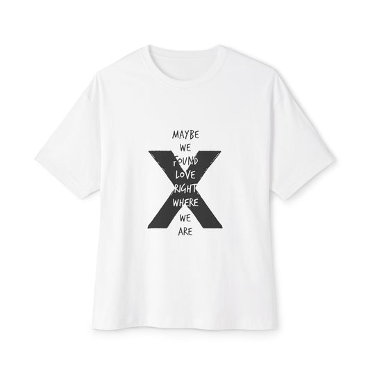 Abstract Paw and Brush Stroke Oversized Boxy Tee