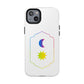 Gradient Moon and Star Emblem Tough Magnetic Cas