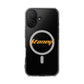 Orange Lightning Text Logo Magnetic Impact Case
