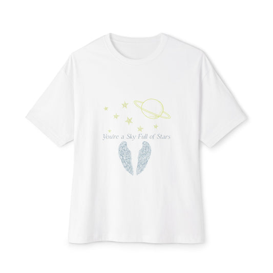 Starry Sky Wings Unisex Oversized Boxy Tee