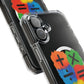Orange Equals Symbol Magnetic Clear Impact Case