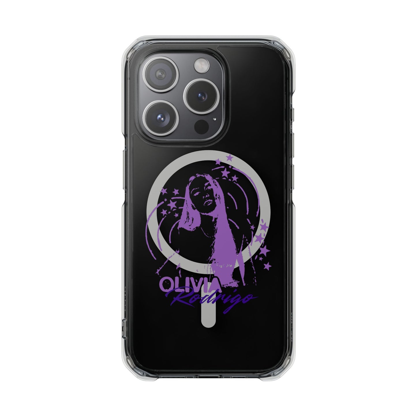 Olivia Rodrigo Star Portrait Magnetic Clear Impact Case