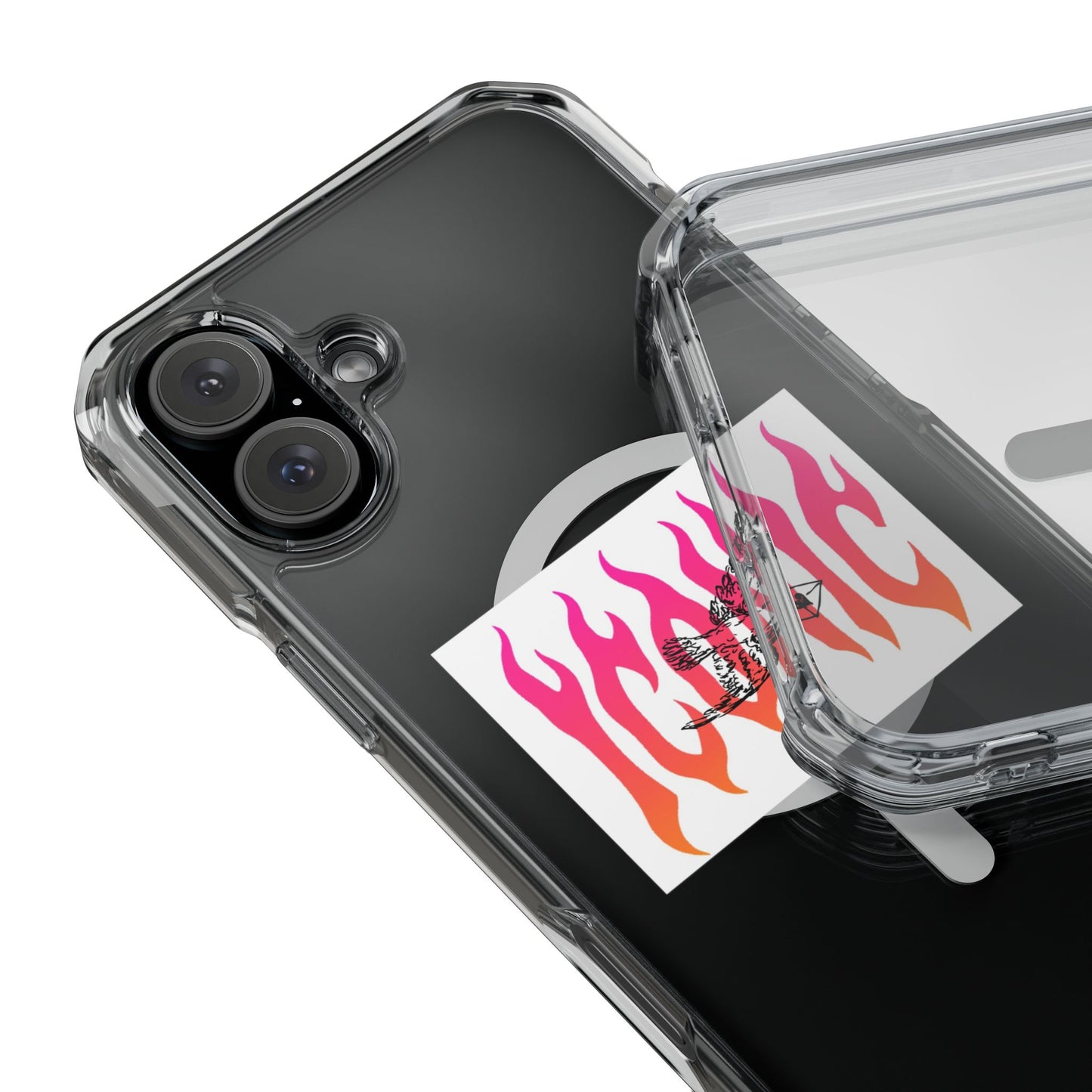Flame Flight Iconic Magnetic clear Impact case