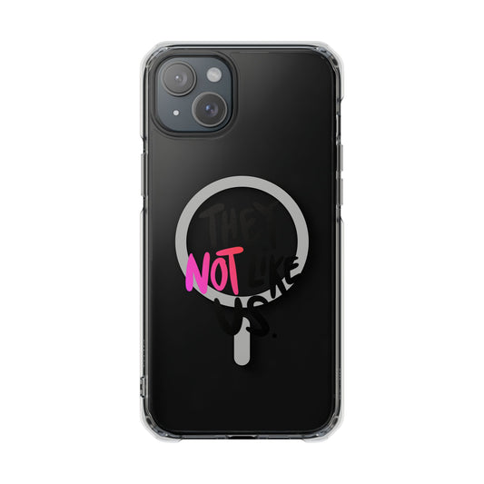 Bold “NOT” Statement Magnetic Clear Impact case