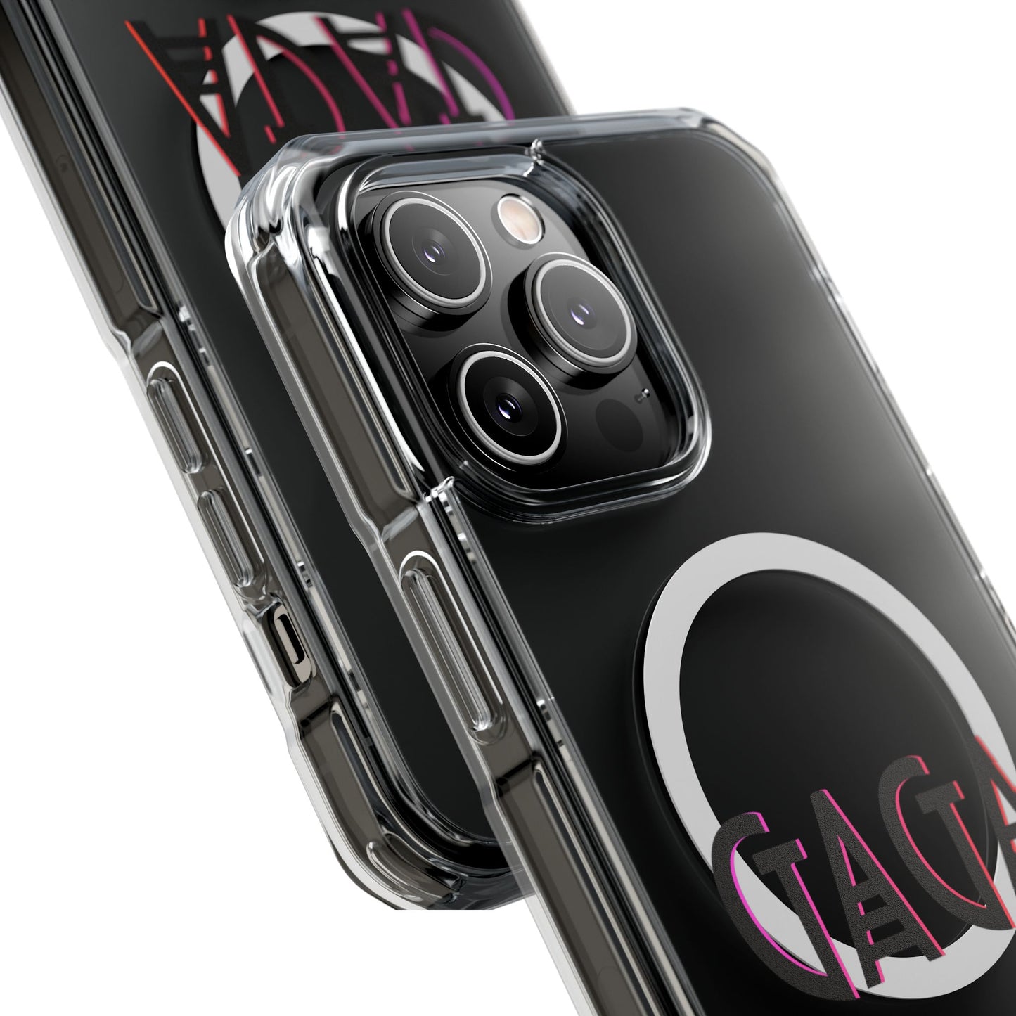 Electric Neon Magnetic clear case