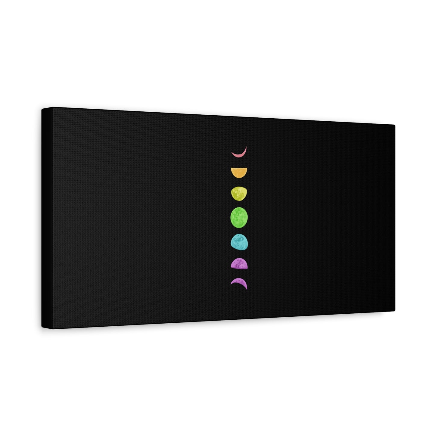 Rainbow Lunar Phases Canvas
