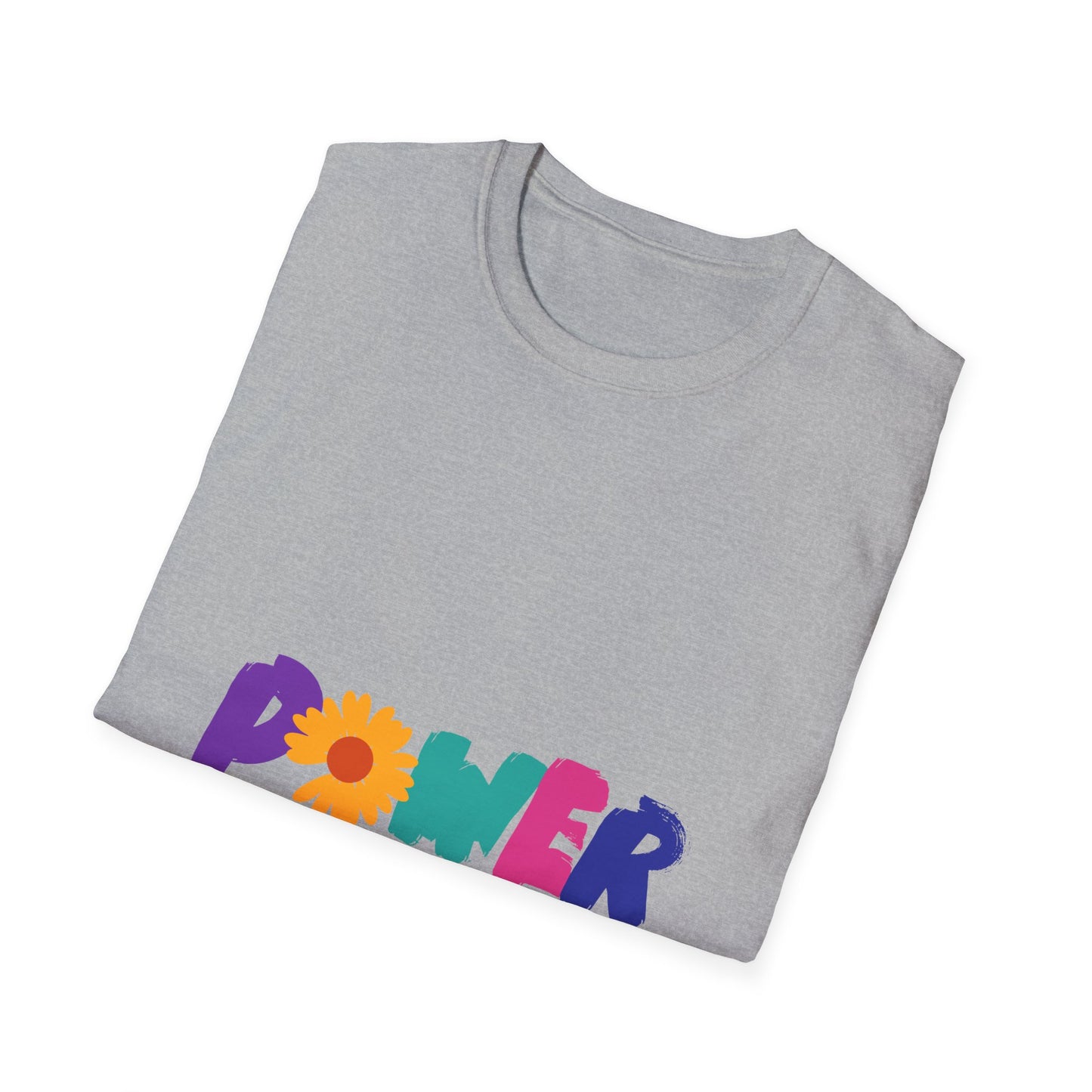 Retro Flower Power Color Pop Unisex Softstyle Tee
