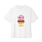 Copy of Copy of  Orange Divide Symbol Oversized Boxy Tee