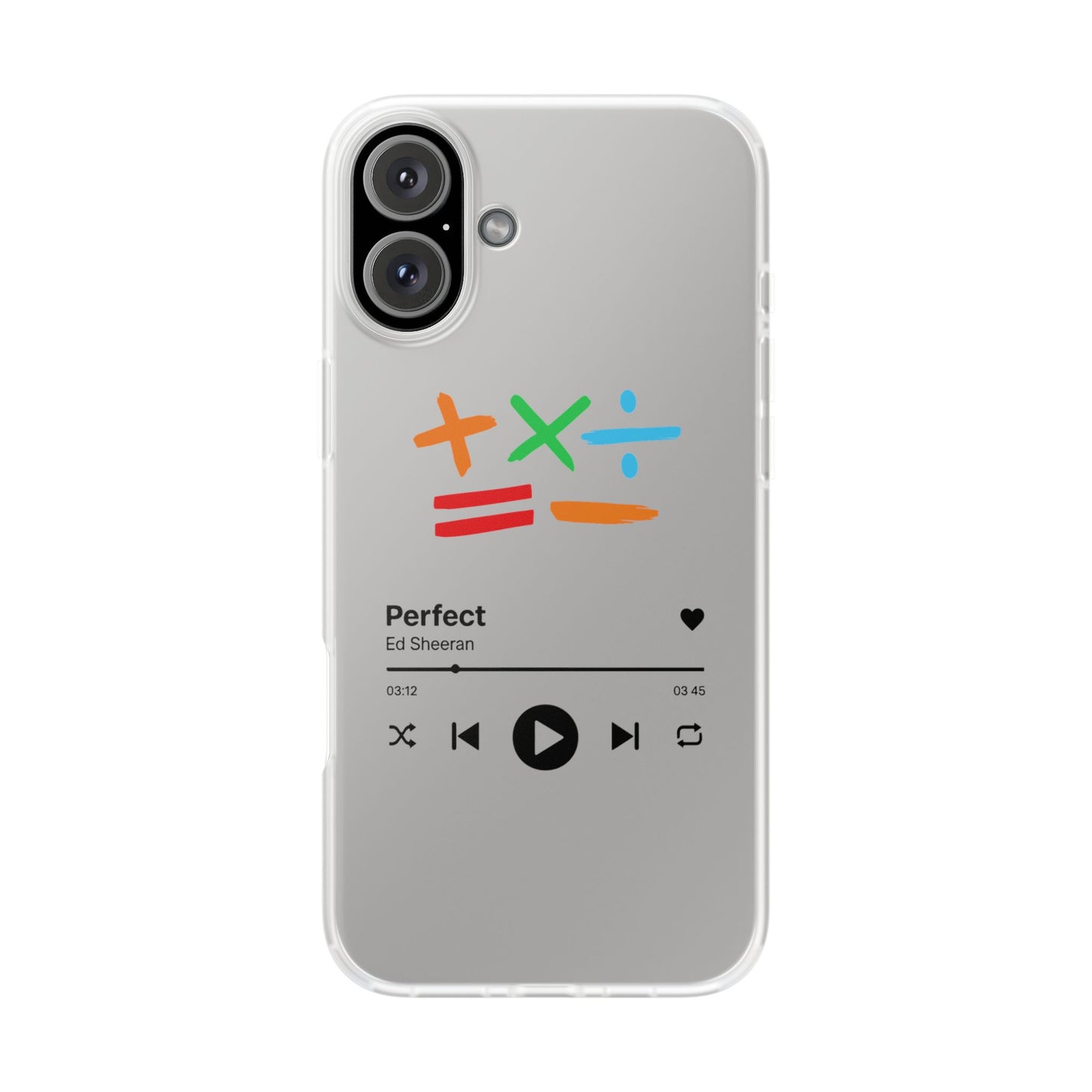 Flexi Case – Ed Sheeran Music Design (iPhone X–16 Pro Max)