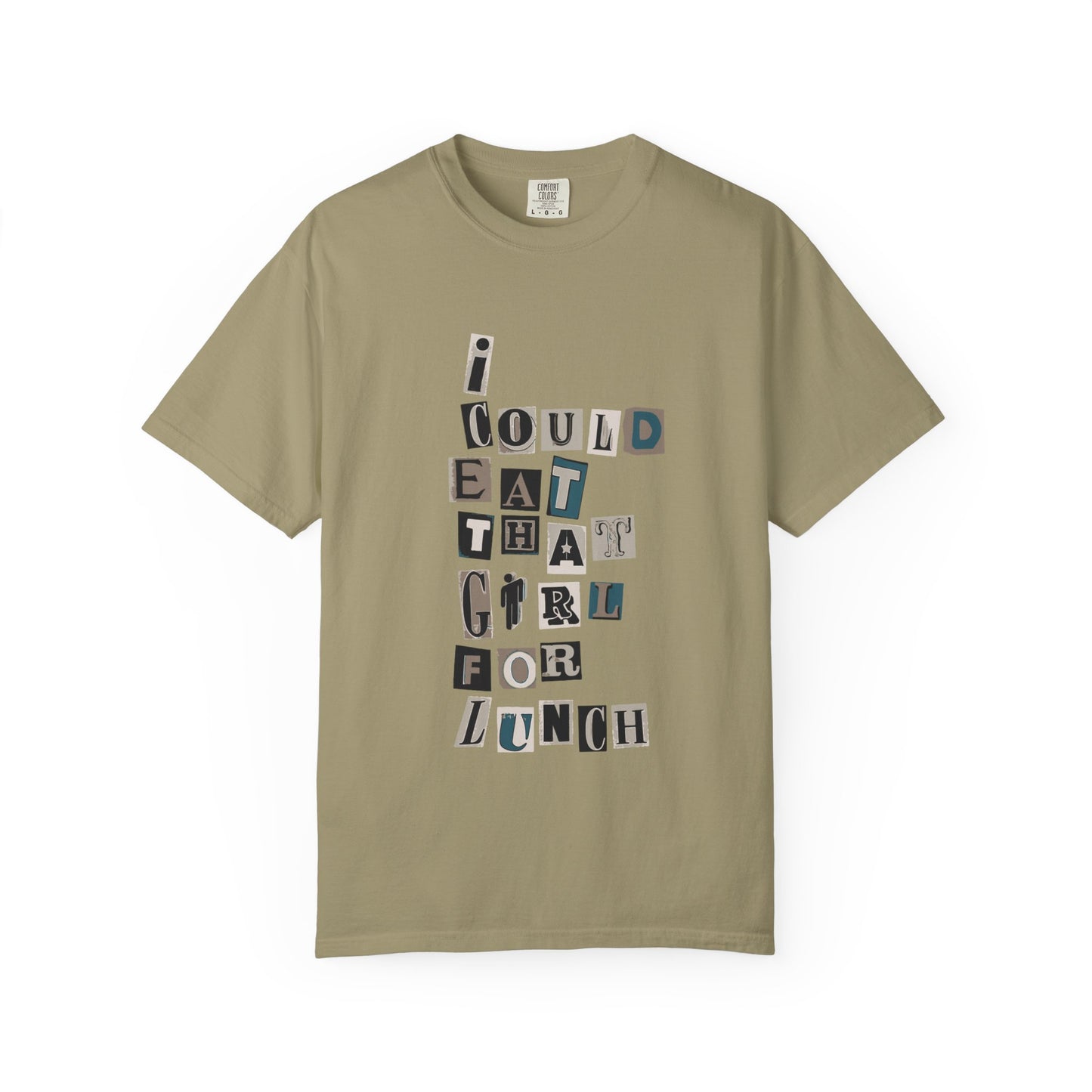 Mixed Message Collage Unisex Dyed T-shirt